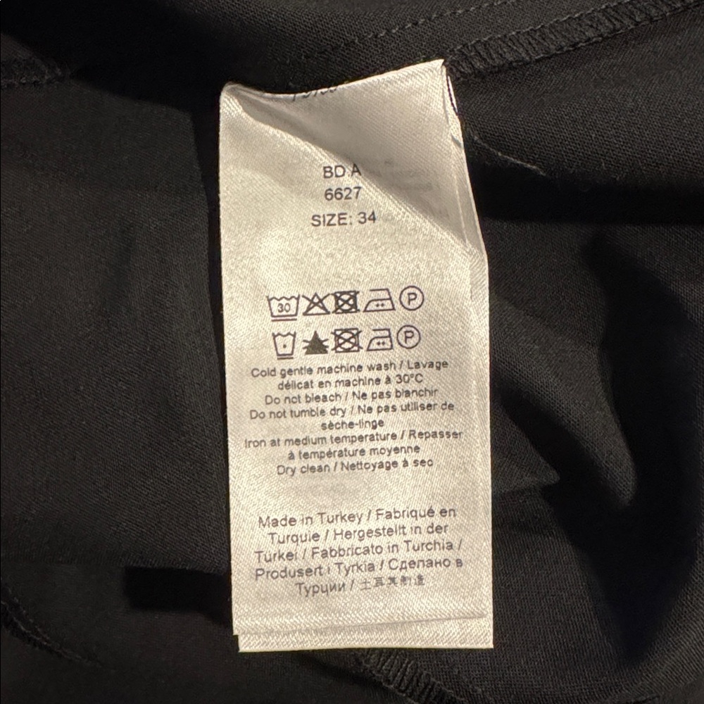 GANNI NWT Drapey Melange Midi Dress Black – Size 34 / US 2 XS - Picture 11 of 11